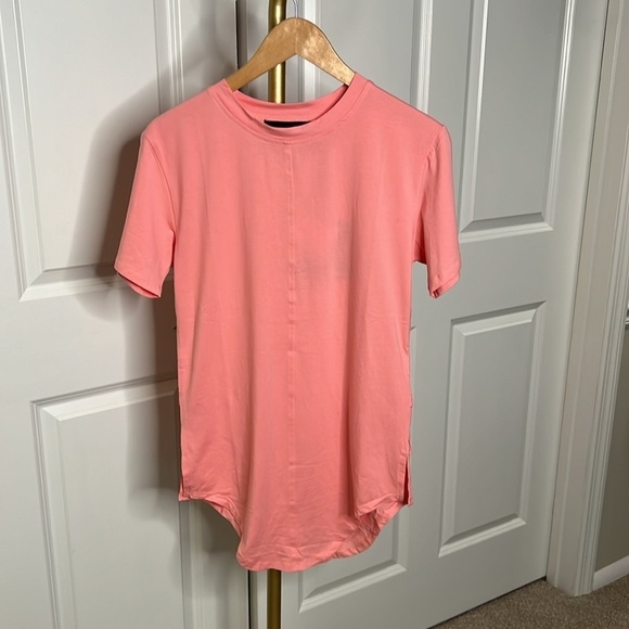 NWT Homme + Femme LA pink triple layer plus tee unisex short sleeve tee - Picture 17 of 17